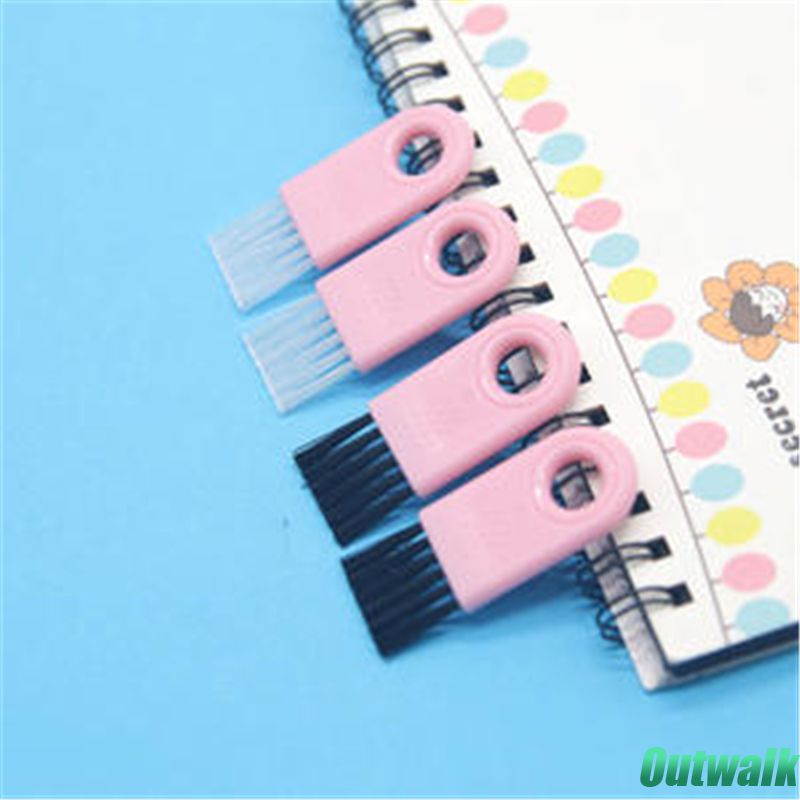 Cup Sikat Kecil Plastik Lembut, Penutup Cangkir Keyboard Komputer Pembersih Celah Pisau Cukur Sikat Nilon Multifungsi Rumah Tangga Sikat Pembersih Mini