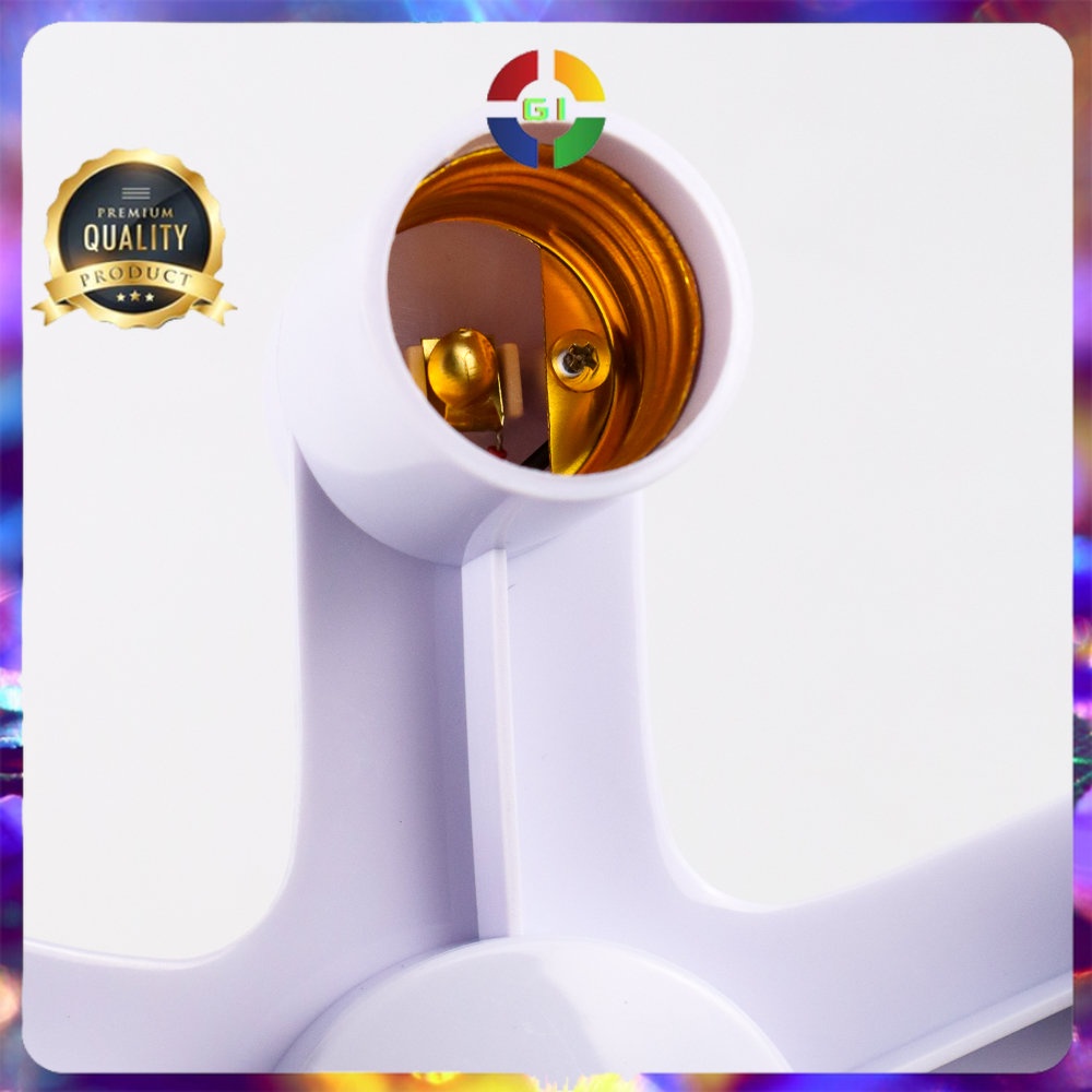 Fitting Lampu Bohlam Studio LED Cabang 5 220V 100W E27 White