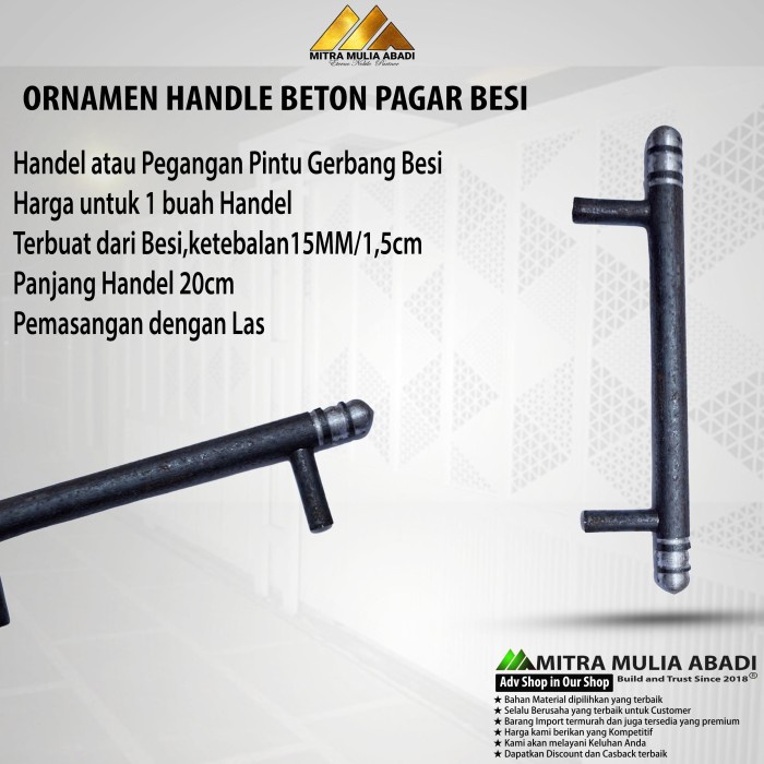 Pegangan Pintu Pagar Besi / HandeL Gagang Pintu Pagar Besi