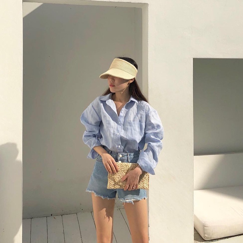 Topi Tabir Surya hollow top Anyam Jerami