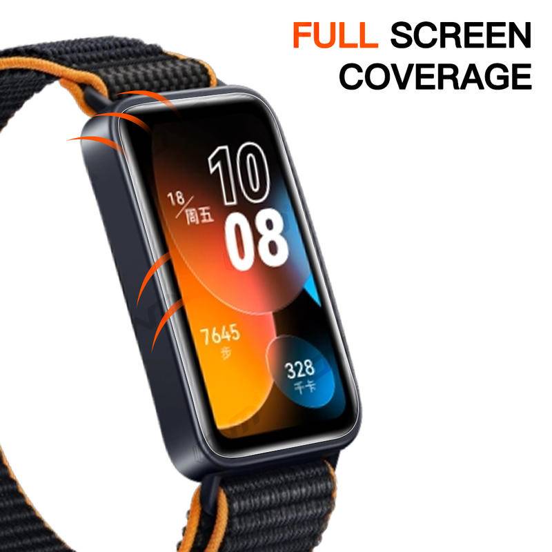 Film Pelindung Layar 3D Curved Fit Full Anti blue light Untuk Huawei Band8 Film Pelindung Lembut Bening Bukan Kaca Untuk Huawei Band8