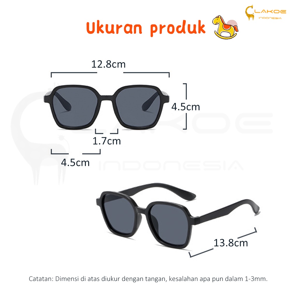 Lakoe Kacamata Anak/Kacamata Hitam Anak/kacamata bayi lucu/Sunglass Kacamata Anak laki-laki