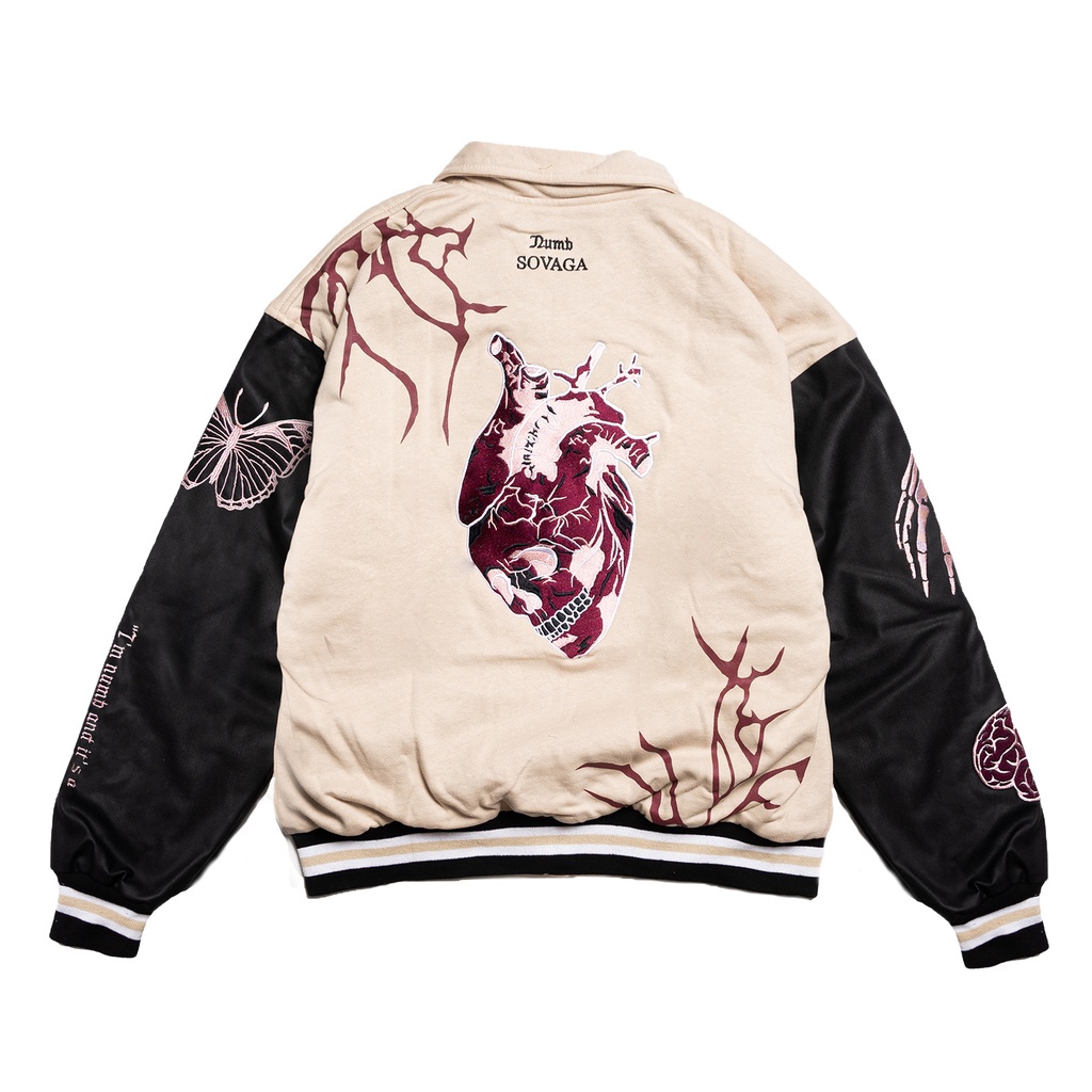Numb | Mental Illness Series | Sovaga Varsity Jacket