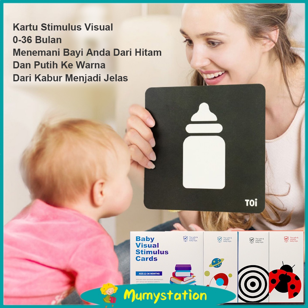 Mumystation Mainan Edukasi Visual Cards / Kartu Pintar Stimulasi Bayi / Flashcard Bayi