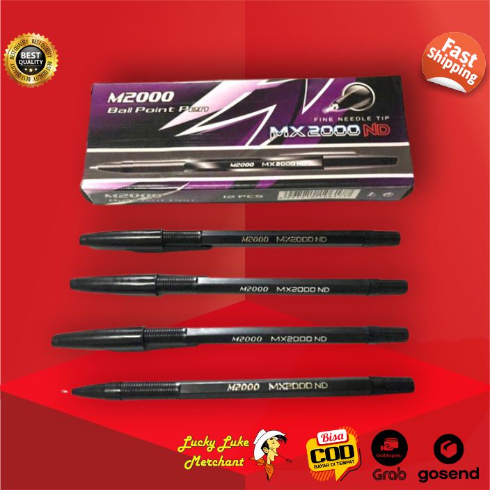 

Pulpen Bollpoint Pena Alat Tulis Serbaguna Sekolah Kantor Pedagang Karyawan Ballpoint Pen 0.5mm Standard Biru Merah Hitam