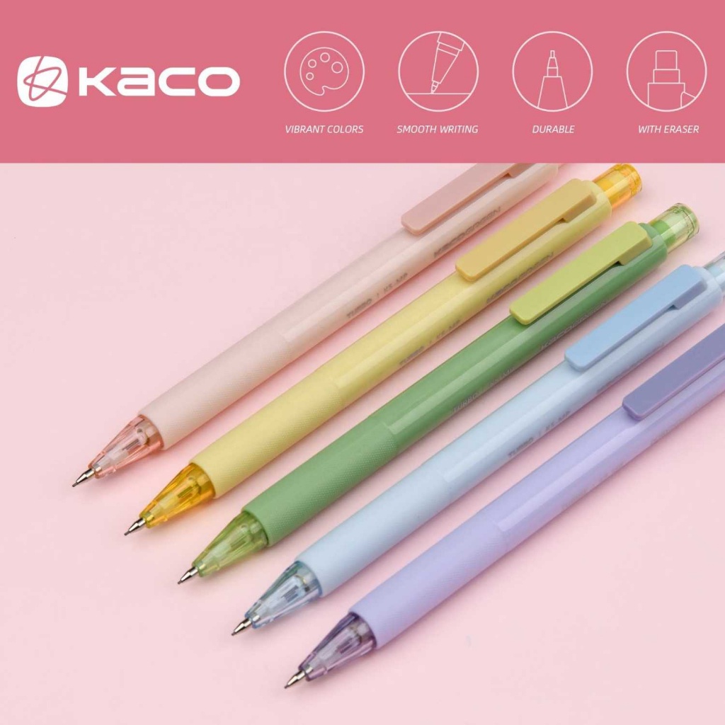 

Promo Terbaru KACO GREEN TURBO Pensil Mekanik Mechanical Pencil 0.5mm with Refill - KCT05