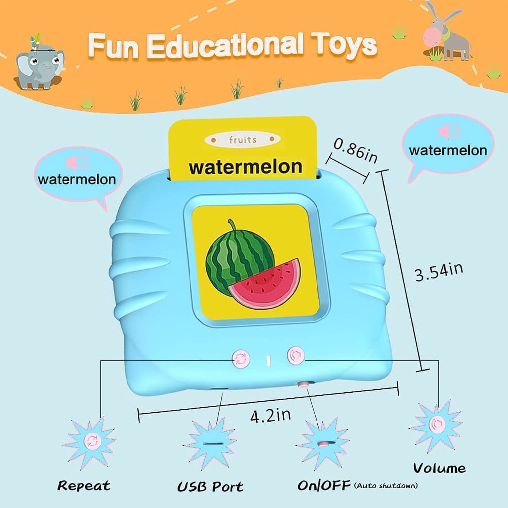 Mainan Edukasi Kartu BELAJAR Anak-Anak BAHASA Mandarin English Kartu / Gambar / Suara Mainan Flash Card Bersuara Alat Bantu pengenalan kosakata Bahasa mandarin dan english mainan elektronik mainan belajar anak kata