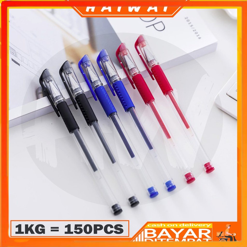 

NEW PRODUCT HaiWai COD Pulpen Gel 0.5mm Bolpen Pena Pen Alat Tulis Gel Tebal 0.5 MM Pena Cair MURAH U09