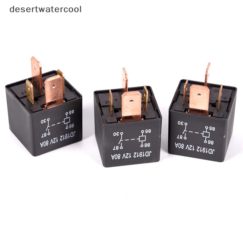 Deid Relay Heavy Duty Anti Air 4Pin DC 24V 12V 80A JD1912 Relay Mobil Otomotif Martijn