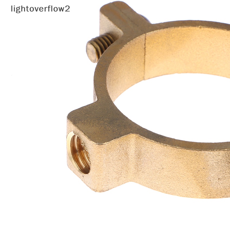 [lightoverflow2] Fit 15 22 28 35 40mm OD Tabung Kuningan M10 Pipe Clamp Penyangga Gantungan Tetap [ID]