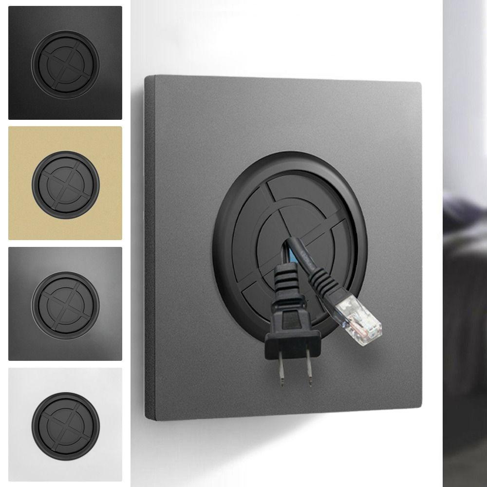 Suyo Panel Kosong Dinding Perbaikan Rumah Dengan Pad Karet Dengan Lubang Stopkontak Kabel Organizer Penyimpanan Penutup Kabel
