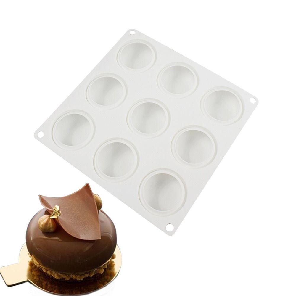 Populer 3D Hemisphere DIY Craft Jelly Dome 9rongga Alat Dekorasi Kue Cetakan Coklat Mousse