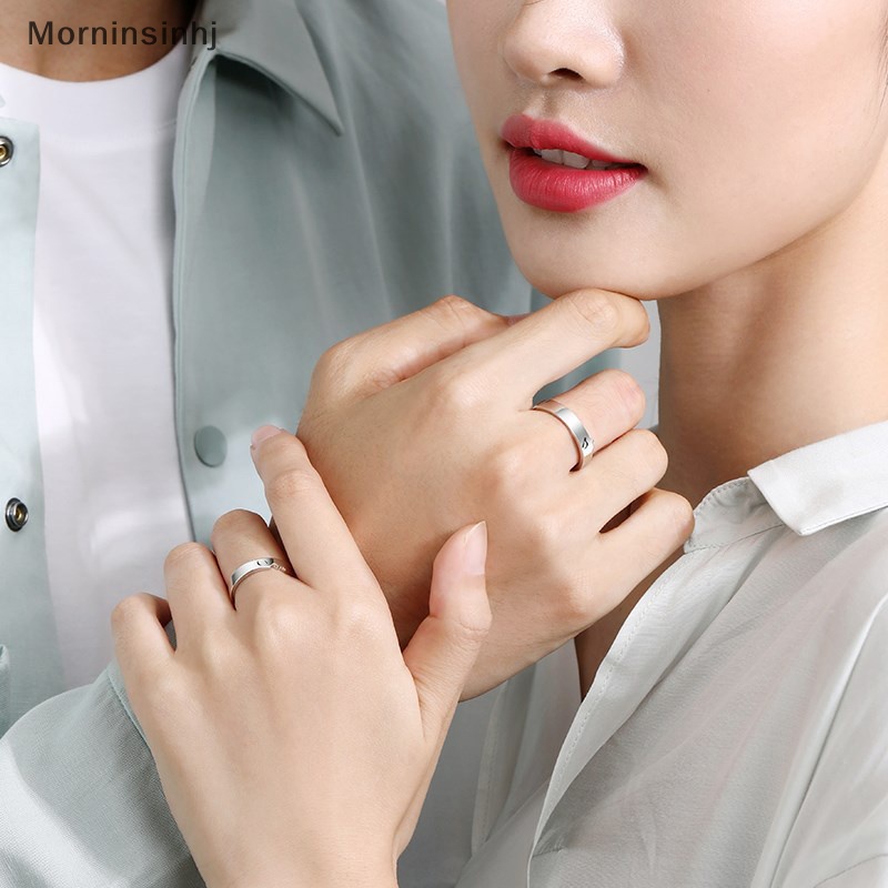 Mornin 1pasang Kiss Matching Ring Pasangan Persahabatan Kekasih Pasangan Cincin Adjustable Rings Set Lovers Ring Jewelry Gift Untuk Wanita Pria Hadiah id