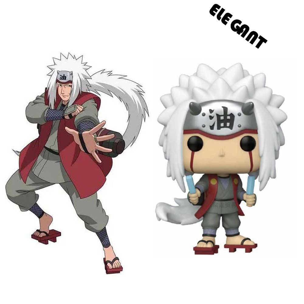 [Elegan] Naruto Action Figure Mainan Anak Kartun Mobil Dekorasi Anime Peripheral Jiraiya Action Figure Model