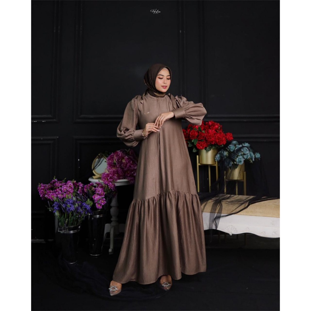 Ready stock terbaru HALWA APPAREL // HUMEERA dress // GAMIS