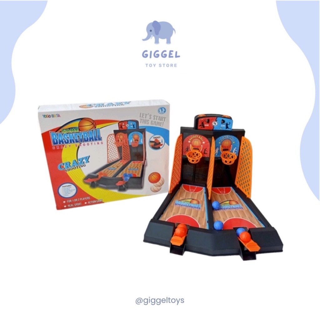 [ Giggel ]  Table Basket Ball Game Set / Mainan Mini Meja Bola Basket