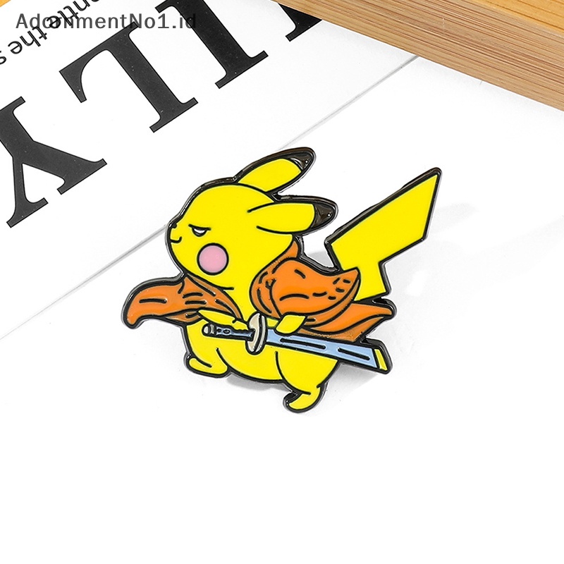 [AdornmentNo1] 1pc Bros Peripheral Anime Pikachu Lucu Lencana Kartun Aksesoris niche premium [ID]