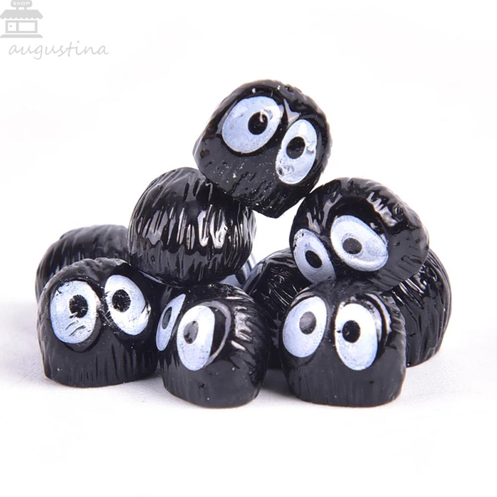 Kado Mainan Agustin My Neighbor Totoro PVC 1.5cm 10pcs Art craft Batu Bara Hitam