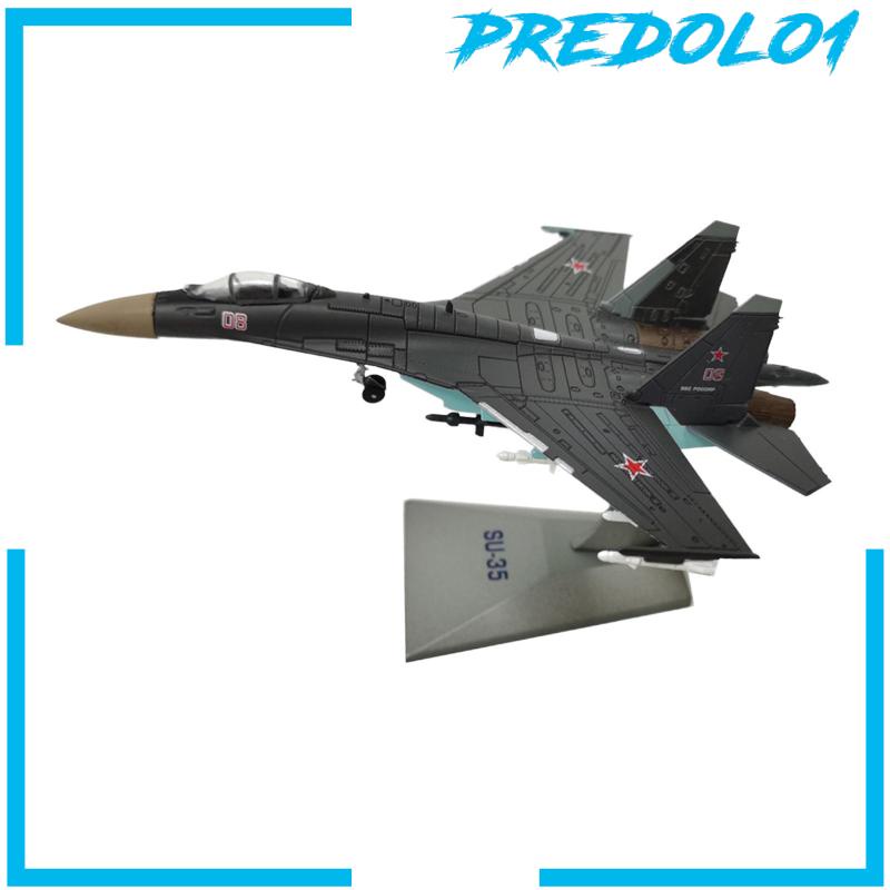 [Predolo1] 1:144 SU-35 Model Pejuang Miniatur Pajangan Desktop Simulasi Tinggi Fighter