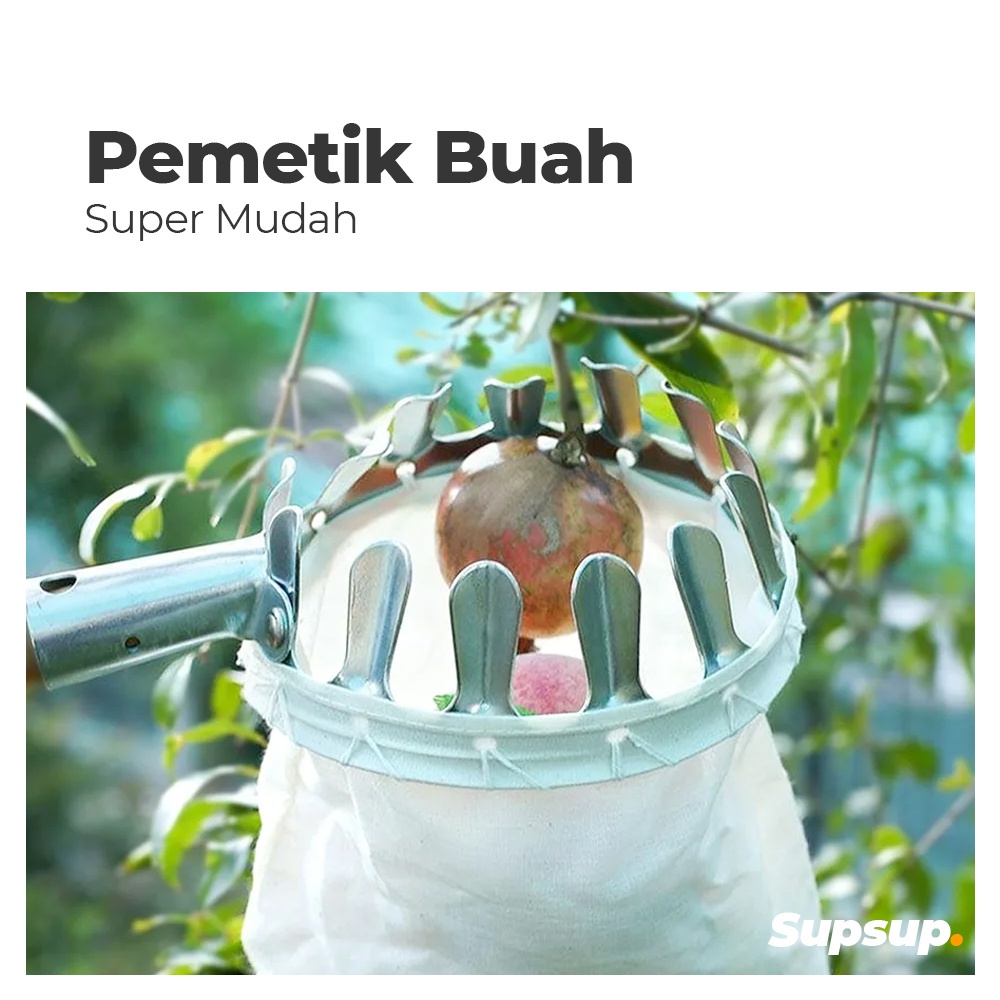 Alat Pemetik Buah Metal Fruit Picker Alat Bantu Petik Buah