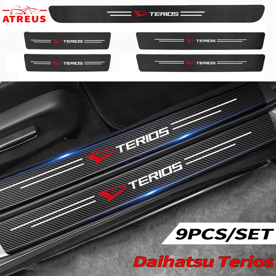 Daihatsu Terios Carbon Fiber Car Door Sticker Protector Auto Threshold Strips Sticker Anti Gores