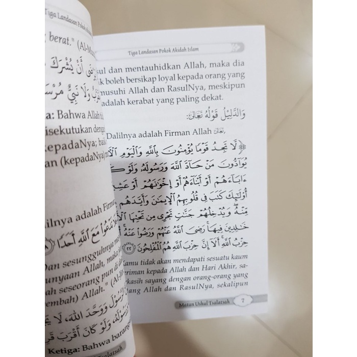 Buku Saku Matan &amp; Terjemah Al-Ushul Ats-Tsalatsah - Darul Haq