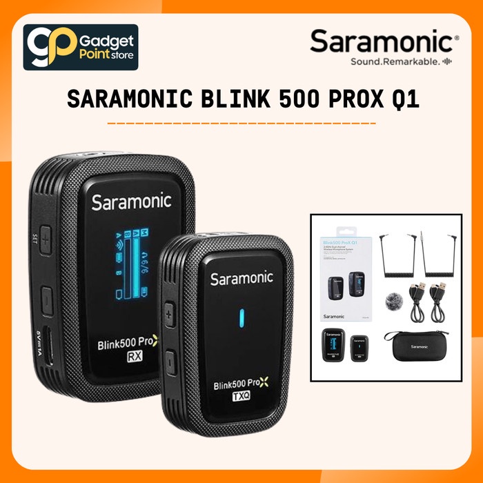 Saramonic Blink 500 ProX Q1 Microphone Wireless - Garansi Resmi 2 Tahun