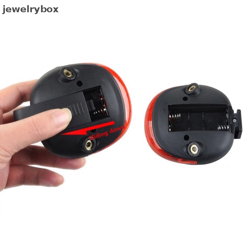 [jewelrybox] 2laser+5led Belakang Bersepeda Sepeda Sepeda Ekor Peringatan Keamanan Kedip Lampu Cahaya Butik