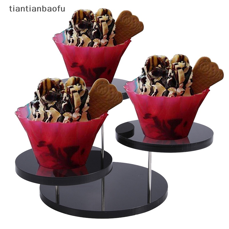 [tiantianbaofu] Cupcake Stand Akrilik Display Stand Untuk Perhiasan Kue Dessert Rak Pesta Dekorasi Butik