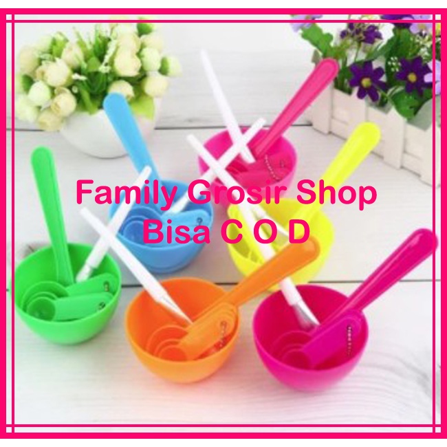 MANGKOK MASKER SET BOWL 6 IN 1 MANGKOK KOSMETIK KECANTIKAN KUAS MASKER