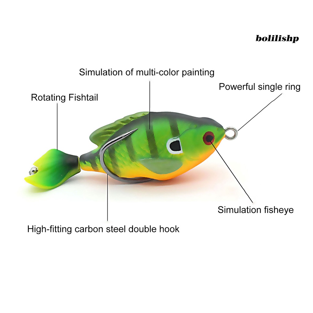 Bo-7.5cm/8.6g Umpan Pancing Non-Cacat 3D Desain Simulasi Fisheye Tahan Aus Kerajinan Halus Aksesoris Ikan Kait Tajam Mini Bionic Engkol Umpan Untuk Outdoor