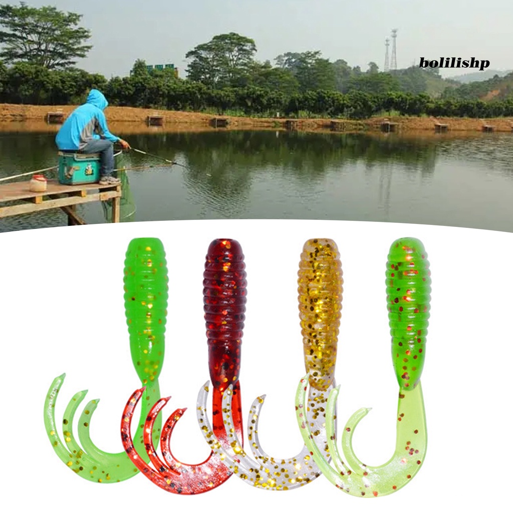 Bo-50pcs 38mm/0.7g Umpan Pancing Bentuk Kreatif Warna Terang Tahan Aus Ultra-Ringan Ukuran Kompak Meningkatkan Tingkat Memancing Lem Lembut Renangbaits Walleye Umpan Pancing