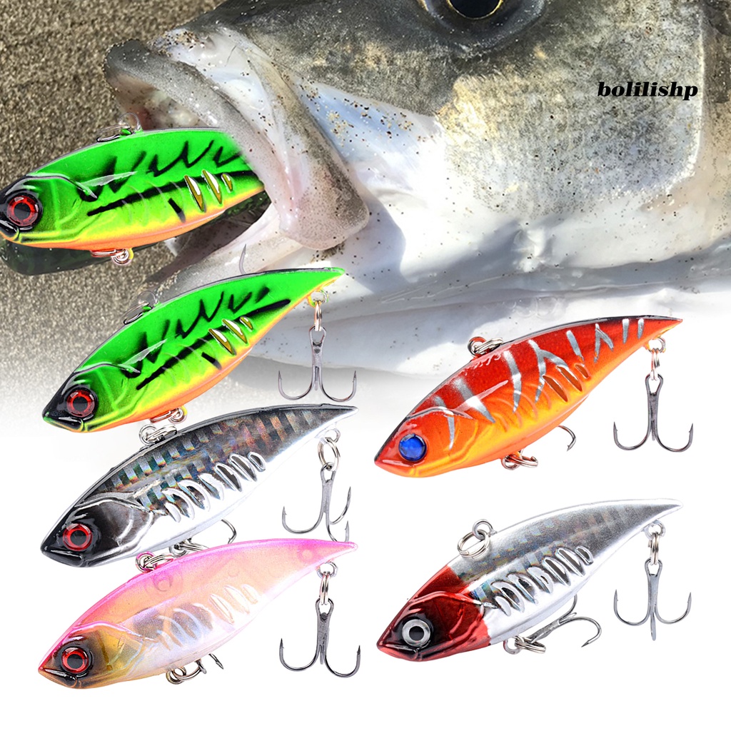 Bo-5pcs 6.8CM/11G Memancing Memikat Cincin Simulasi Manik-Manik 3D Fisheyes Disederhanakan Warna Cerah Menarik Ikan Universal Tenggelam VIB Buatan Umpan Keras Perlengkapan Memancing