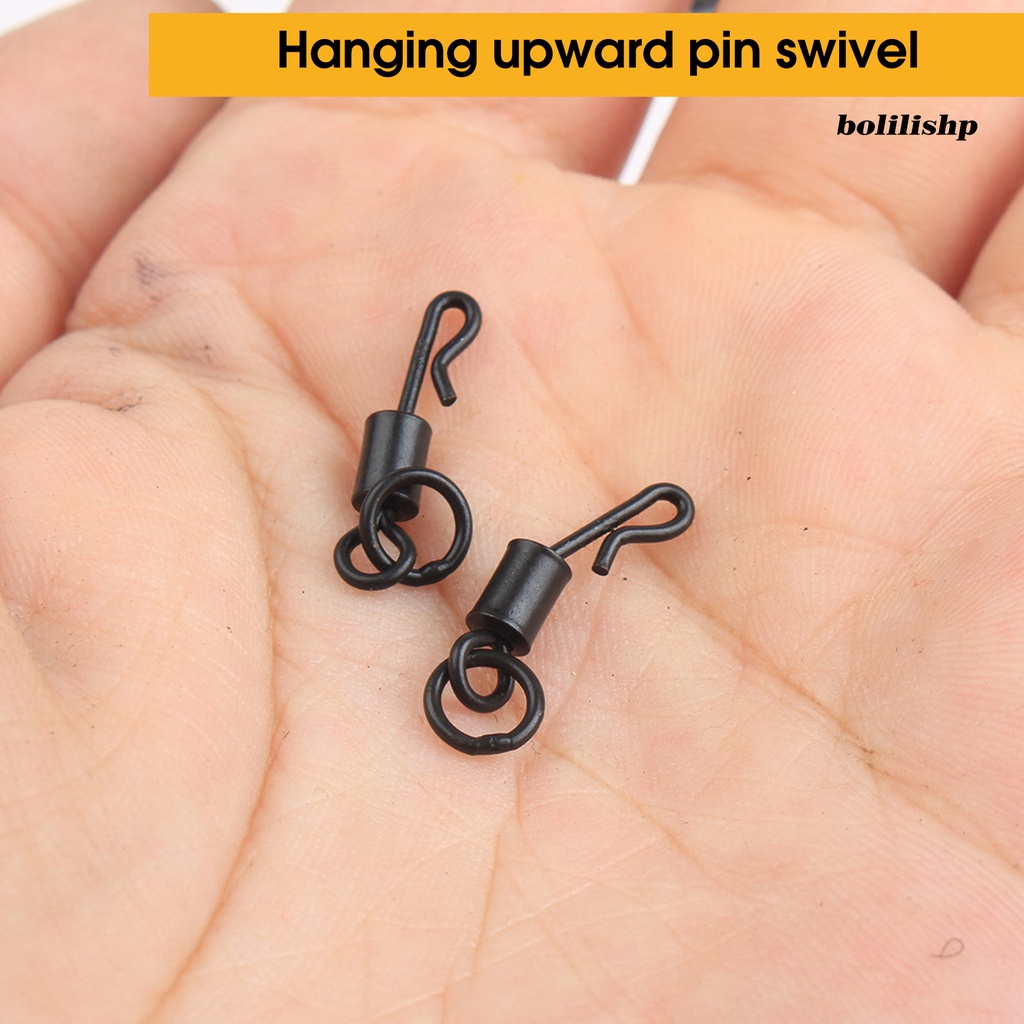 Bo-110pcs Safety Sinker Clip Detachable Black Pin Dikemas Perubahan Cepat Portable Tackle Kit Mini Carp Fishing Sinker Clip Kamuflase Ekor Karet Tabung Set Perlengkapan Memancing