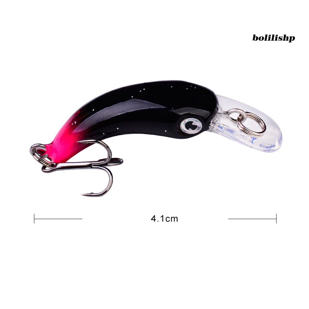Bo-1.5g/4.1cm Tenggelam Mino Umpan 3D Mata Tajam Treble Hook Buatan Bertengger Memancing Umpan Umpan Untuk Pecinta Memancing