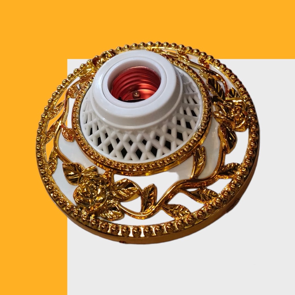 Lampu Plafon Untuk Kaca Hias / Fitting Lampu Plafon Hias Modern Tempat