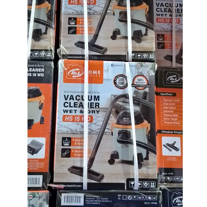 HL HS15WD HS 15 WD Vacuum Cleaner Wet Dry Alat Hisap Debu 15 Liter 15L