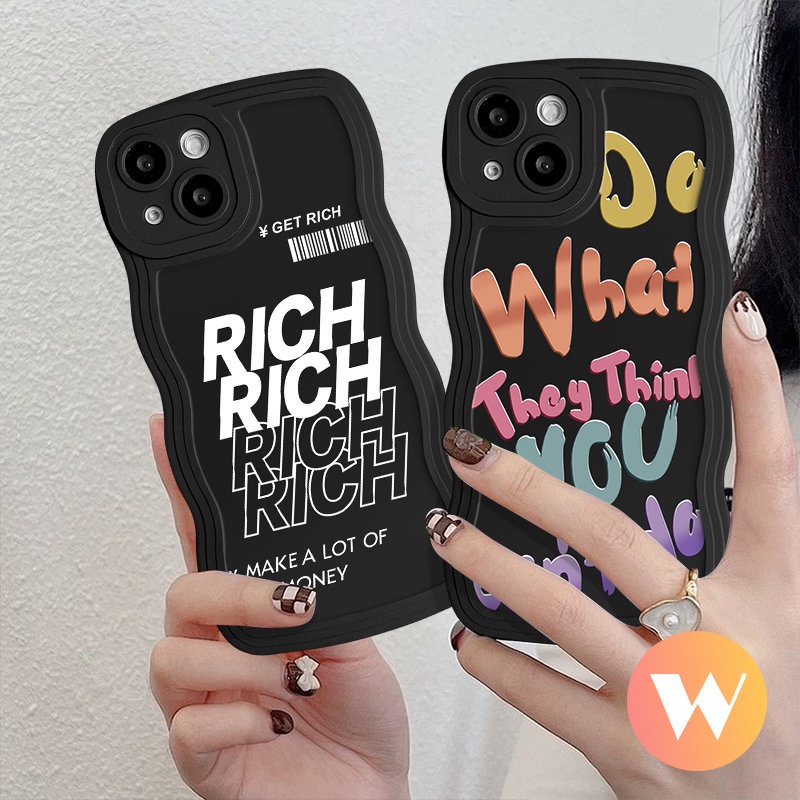 Ins Casing Huruf Graffiti Merek Trendi Untuk Redmi Note11 11s 9 8 10 Pro 9s 10s Redmi A1 10C 9 A1+10A 9T 9A 9C 12C 10 POCO M3 X3 NFC Pro Mi 11T Pro Soft Tpu Wavy Edge Cover Belakang