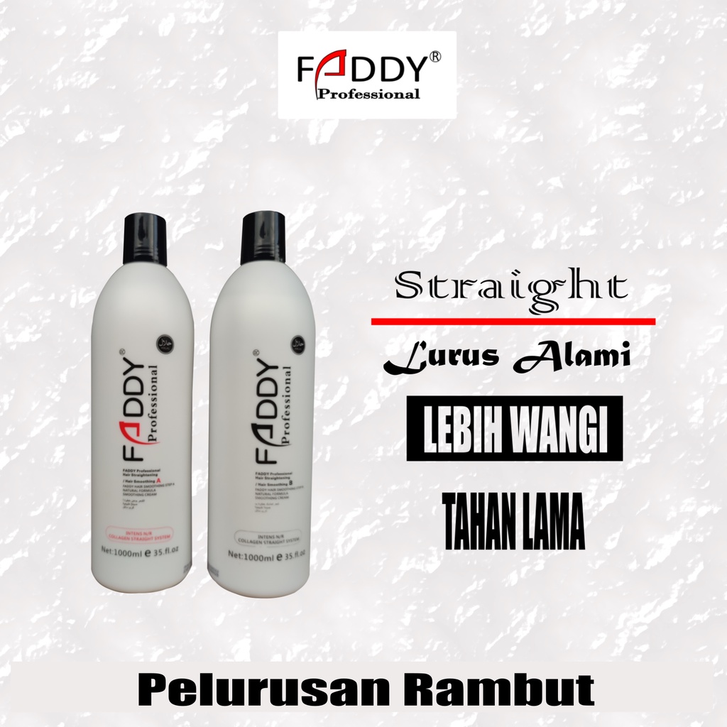 Faddy / Hair Straight (Pelurusan Rambut) Set Step 1 &amp; Step 2 - CO