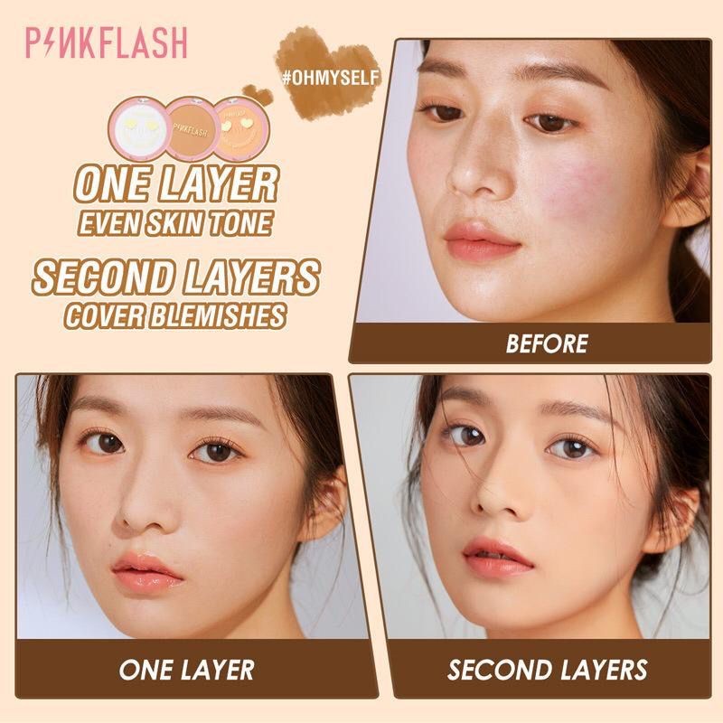 PINKFLASH PF-F08 PRESSED POWDER ALL VARIANT