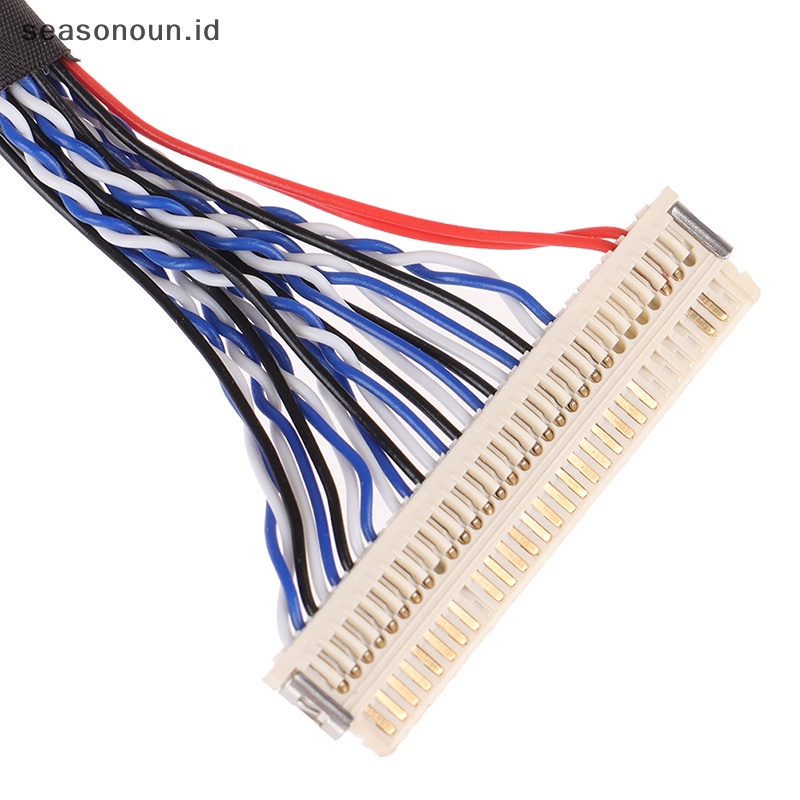 Seasonoun LVDS cable FIX-30P-S6 30pin double 2ch 6-bit dual 6bit Kabel Layar LCD panel.