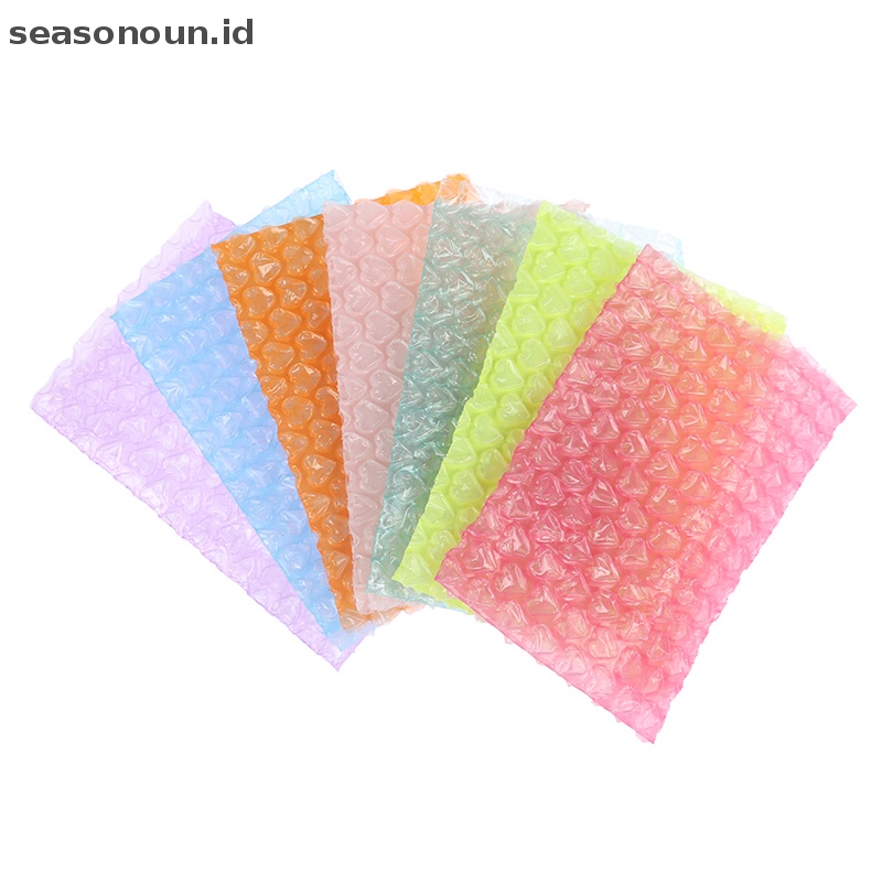 Seasonoun 10pc15 * 10cm Bungkus Busa Gelembung Berbentuk Hati Untuk Packing Mailer Padded Bags.