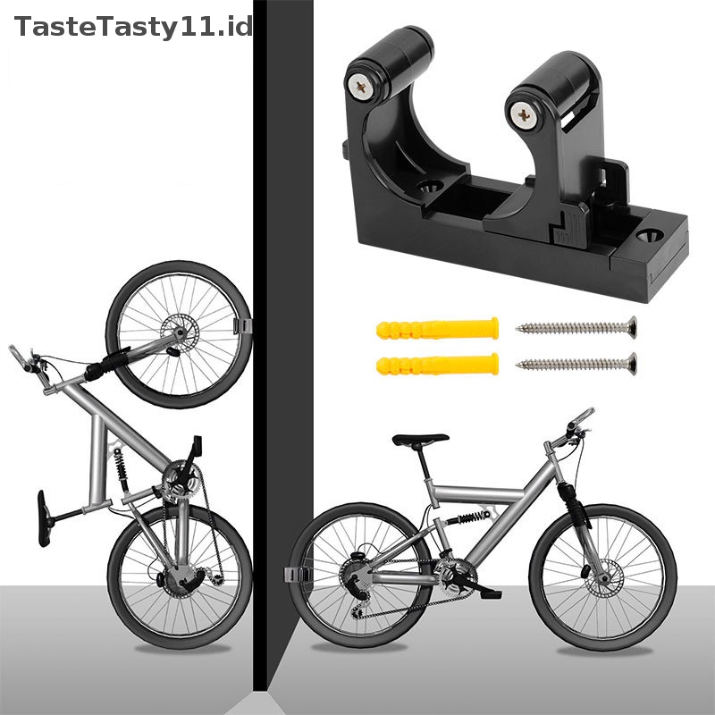 Tastetasty Mount Bike Hooks Adjustable Bicycle Wall Holder Rak Gesper Gantungan Horizatal Vertial Storage Fits1.0-2.8 Inci Tabung.