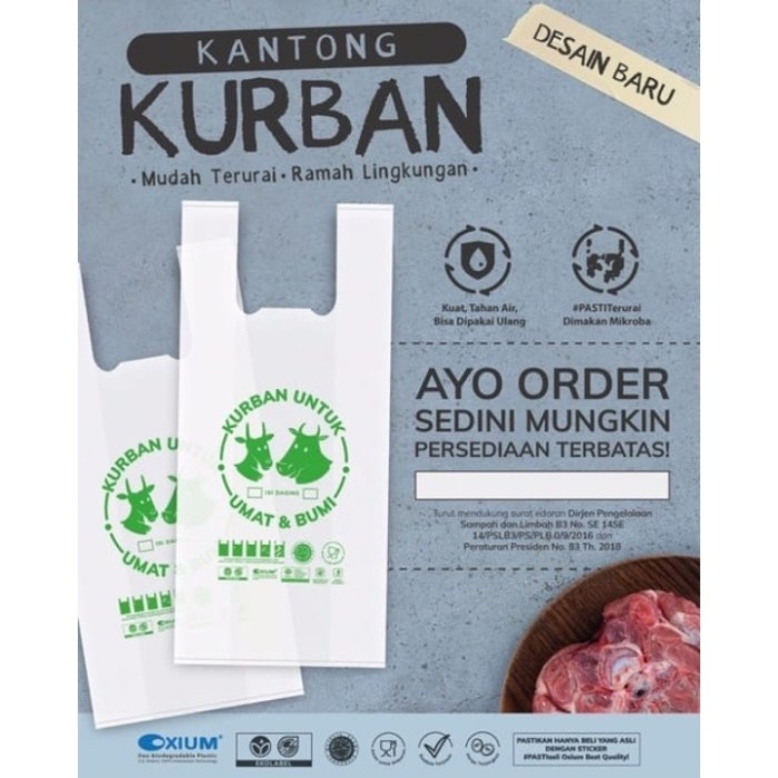 

[GG] kantong plastik kurban ramah lingkungan isi 100 pcs 1pack