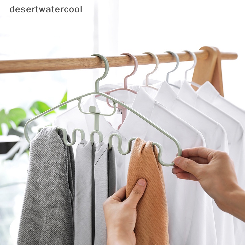 Deid Waves Gantungan Penyangga Multi port Untuk Rak Pengering Pakaian Rak Baju Plastik Martijn