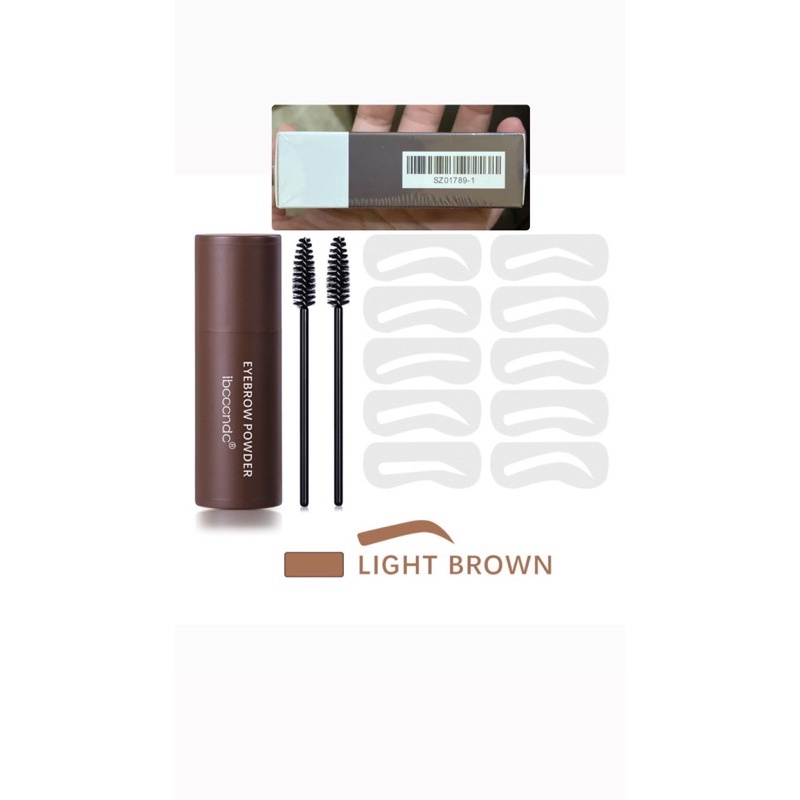 Ibcccndc Eyebrow Powder Cetakan Alis Instan Eyebrow Stamp Alis Stempel Alis Bedak Alis Waterproof