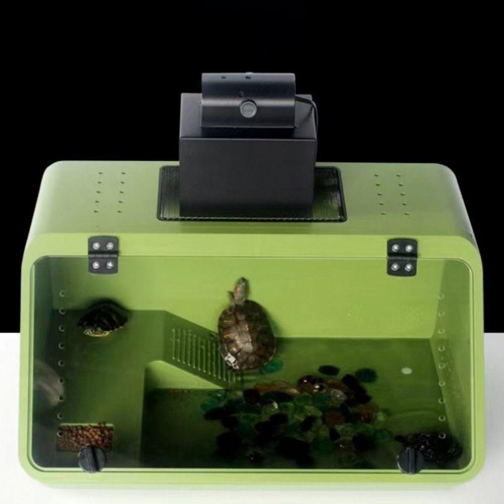 REBUY Rebuy Turtle Habitat Tangki Ikan Multifungsi Tahan Lama Dengan Suction Cups Untuk Cicak Katak Scorpion Turtle Climbing Platform Turtle Basking Platform