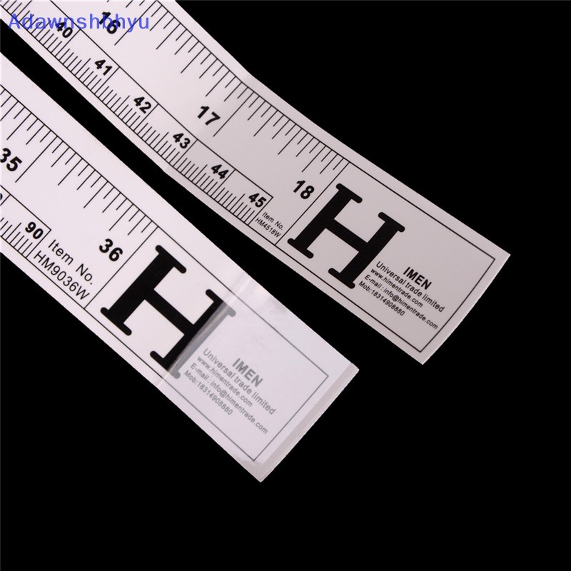 Adhyu Alat Berguna Silver Mesin Jahit Stiker Self Adhesive Rulers Metric Measure Tape ID