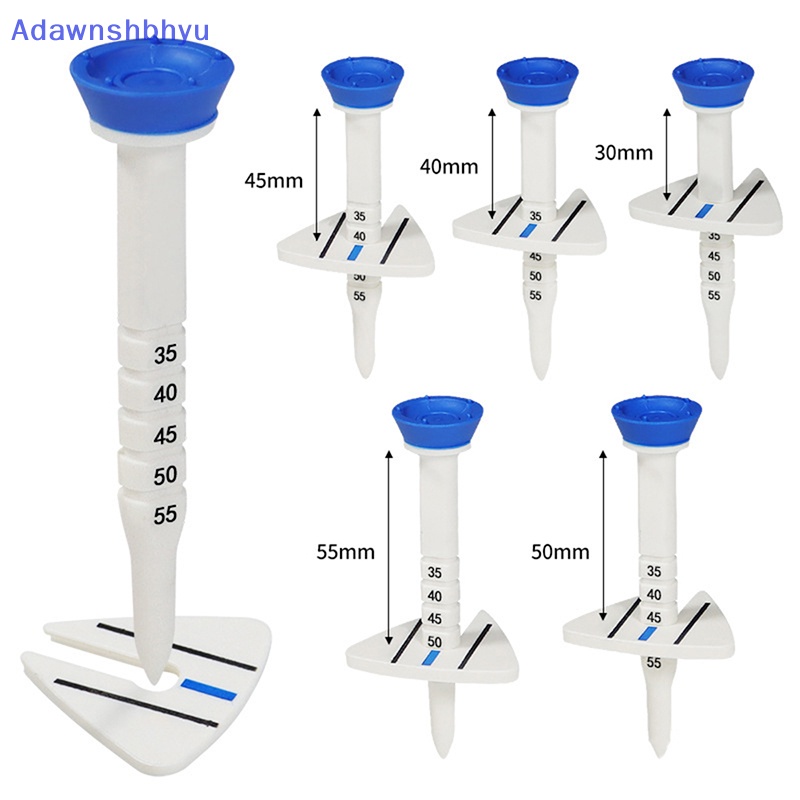 Adhyu Golf Tee Adjustable Tinggi Plastik Penanda Arah Aiming Golf Holder Tool ID