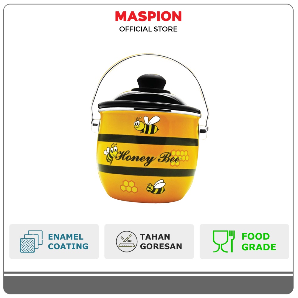 Maspion Panda Wadah Periuk Enamel Honey Bee Pot